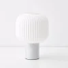 Accordion Marble Table Lamp White