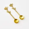 Bee Mine Brass Dessert Tea Spoon Set