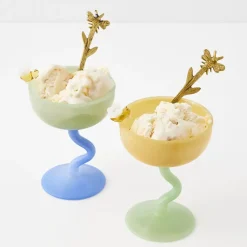Bee Mine Brass Dessert Tea Spoon Set