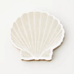 Clam Shell Coaster Set Of 4 Natural