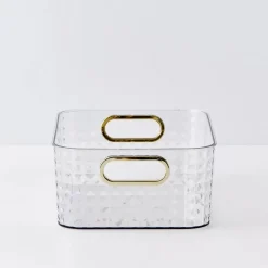 Crystal Cut Storage Container Clear
