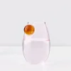 Droplet Glass Tumbler Set Pink