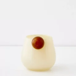 Droplet Small Coloured Glass Vase Yellow