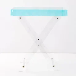 Iridescent Console Tray Side Table