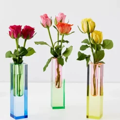Kaleidoscope Ombre Acrylic Vase Navy/Green