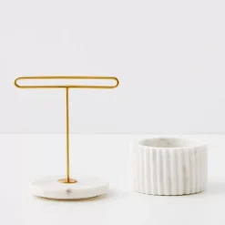 Keepsake 2 Piece Marble Jewellery Stand