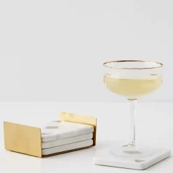 Lady Luck Marble Coaster Set