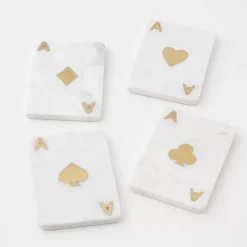 Lady Luck Marble Coaster Set