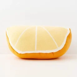 Lemon Yellow Cotton Cushion