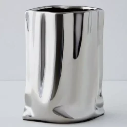 Mercury Metal Vase Silver
