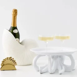 Otis Octopus Resin Decorative Tray White