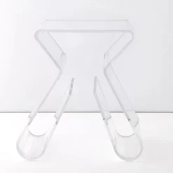 Paperclip Acrylic Side Table Clear