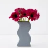 Sway Ceramic Vase Blue
