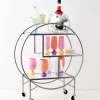 Vintage Style Bar Cart Silver