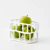 Weave Resin Fruit Bowl White